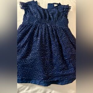 Carter's Navy Dress with Dots